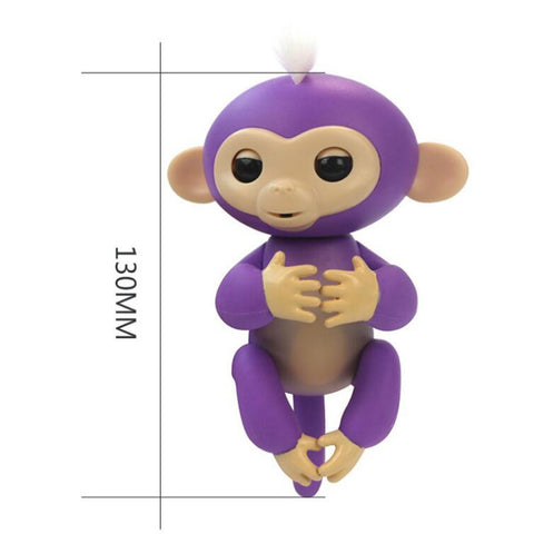 Cenocco Vingerspeelgoed Happy Monkey Purper