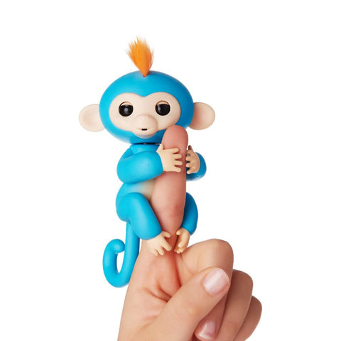 Cenocco Finger Toy Happy Monkey Blue