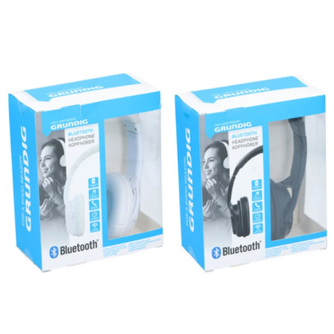 Grundig Ed-40080: Bluetooth-Stereohoofdtelefoon Met Geluidsisolerende Microfoon Wit