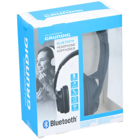 Grundig Ed-40080: Bluetooth-Stereohoofdtelefoon Met Geluidsisolerende Microfoon Zwart